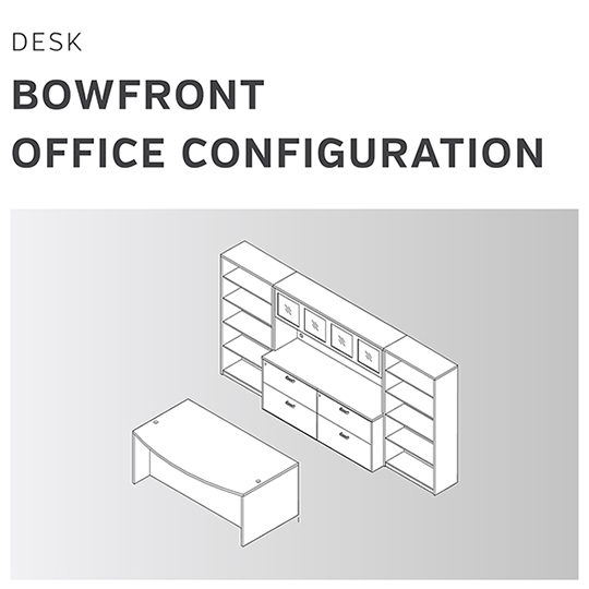 DESKS | BOWFRONT OFFICE CONFIGURATION