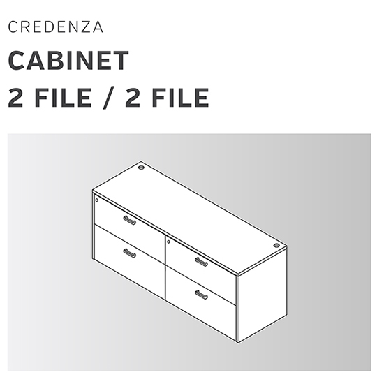 CREDENZA | CABINETS 2 FILE / 2 FILE