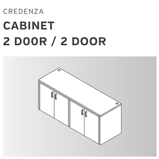 CREDENZA | CABINETS 2 DOOR / 2 DOOR