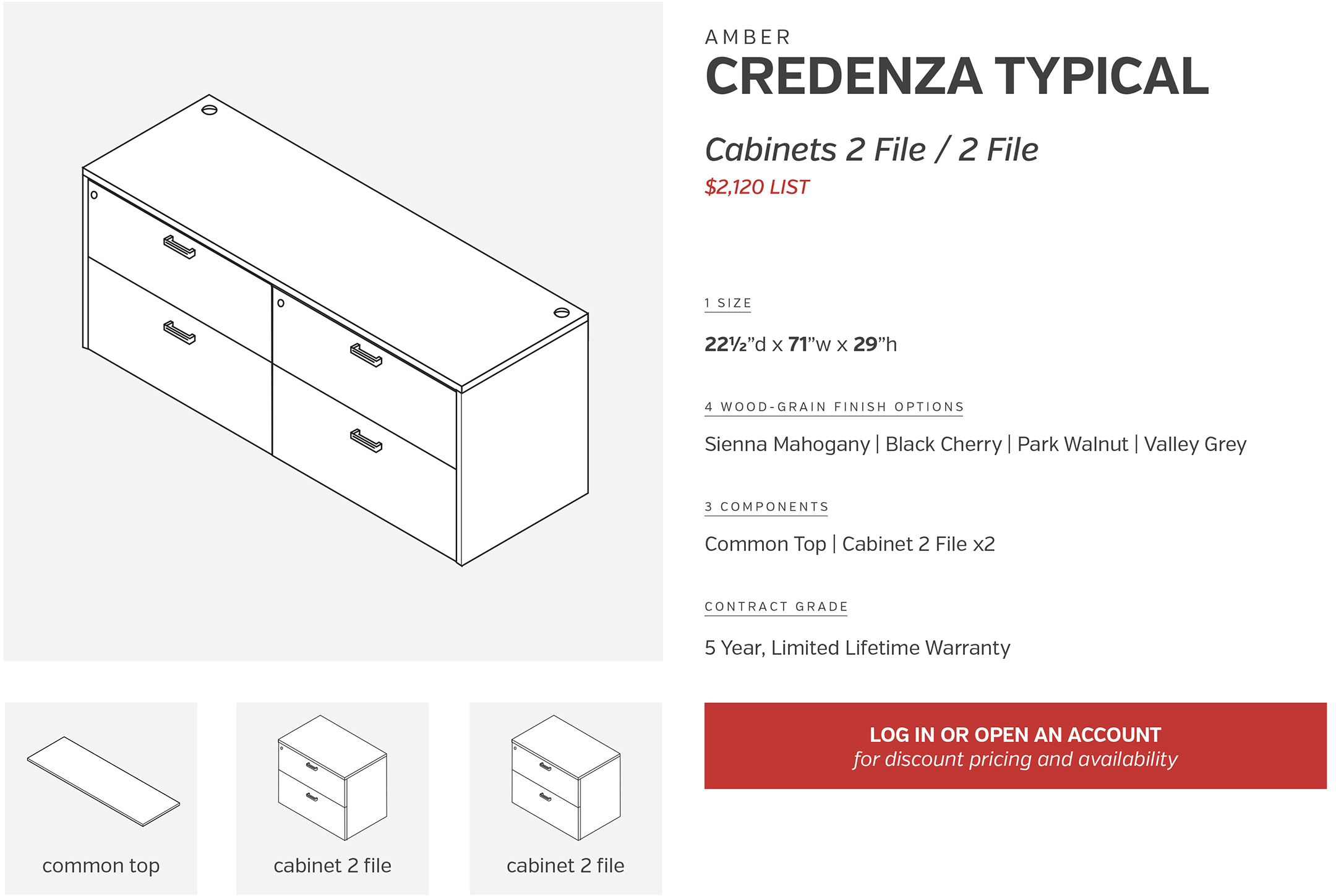 Credenza | Cabinets 2 File 2 File