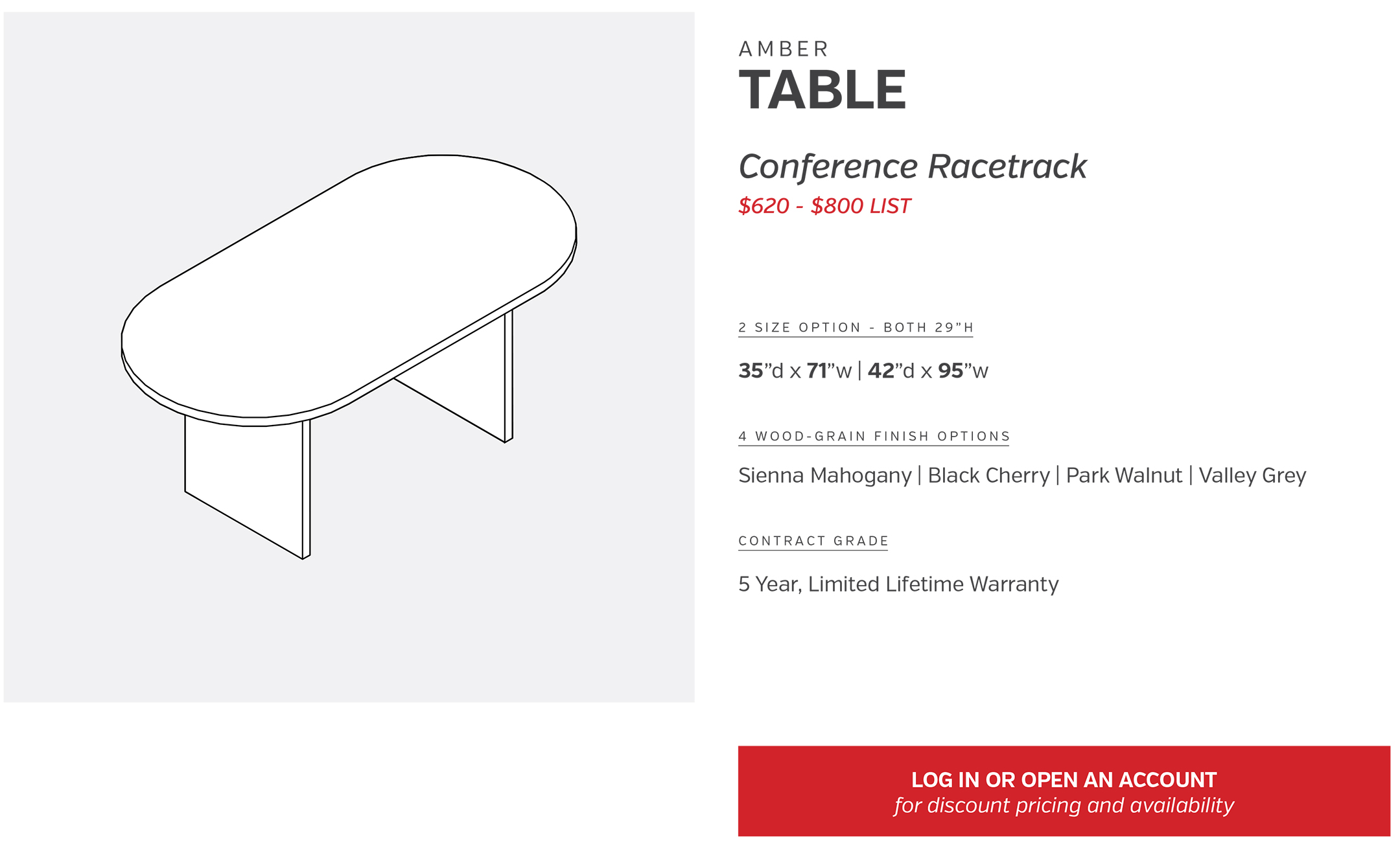 Table | Conference Racetrack