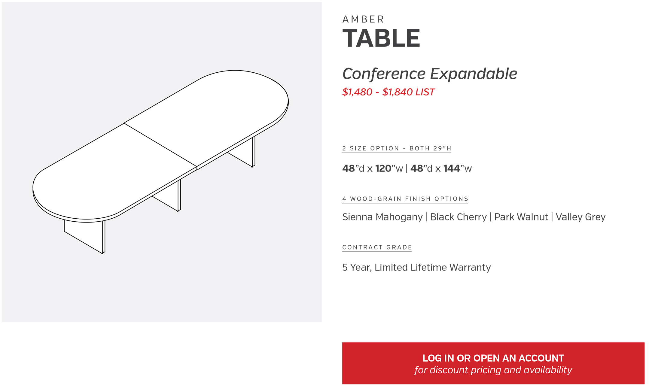 Table | Conference Expandable