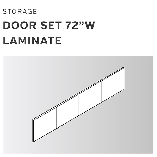 Components | Storage Door Set 72W Laminate