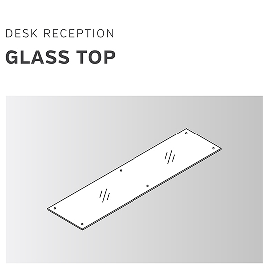 Desk | Reception Glass Top