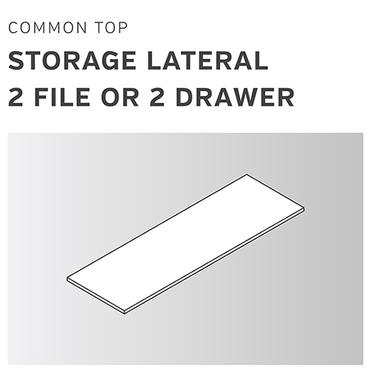 Common Top Storage Laterals 2 File or 2 Drawer