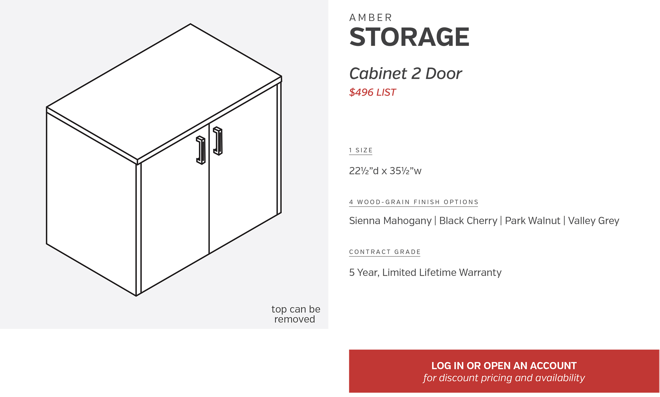 Components | Storage Door Set 72W Laminate