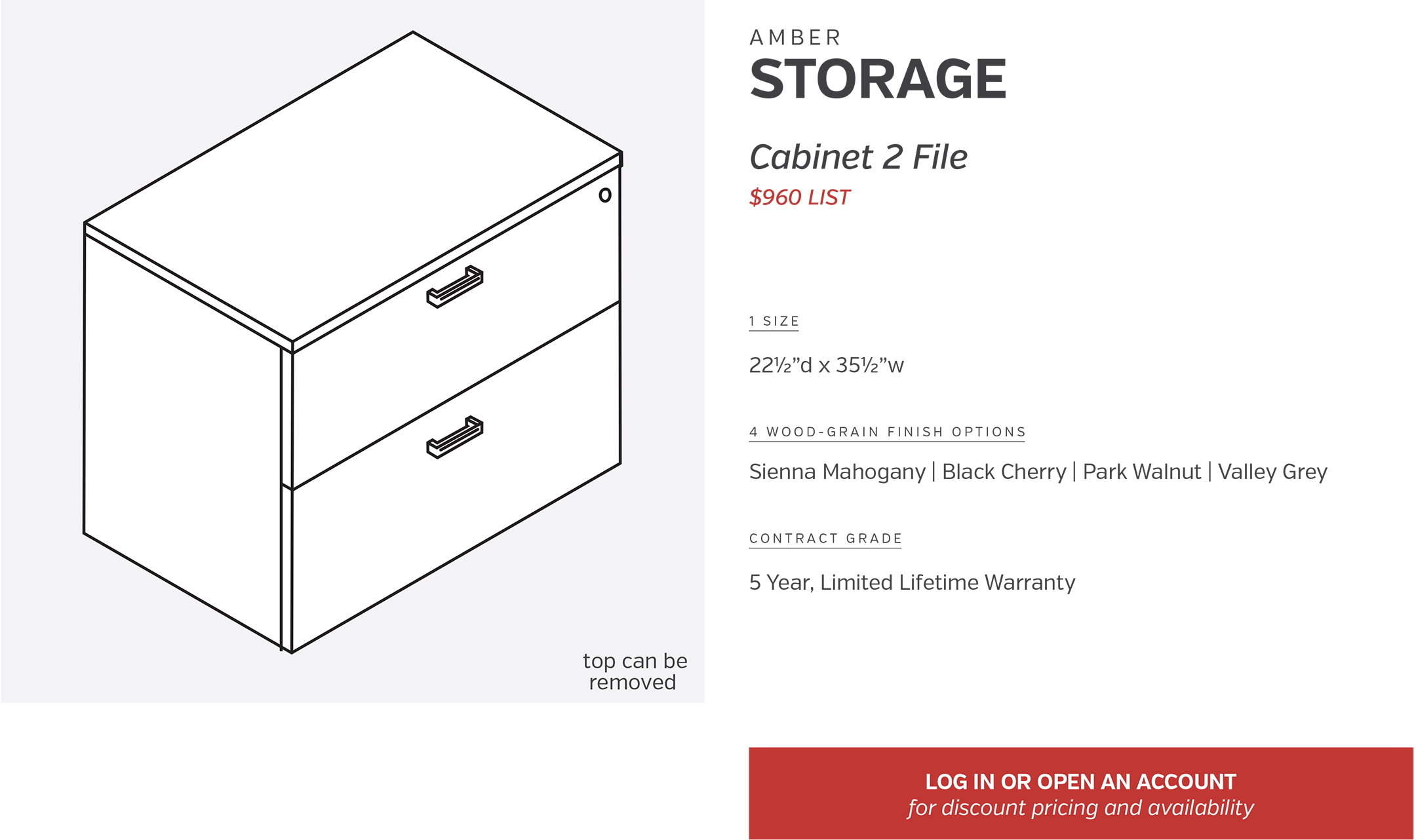 Components | Storage Cabinet 2 File