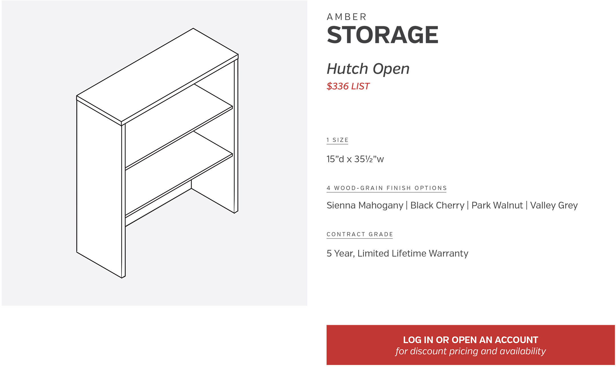 Components | Storage Hutch Open