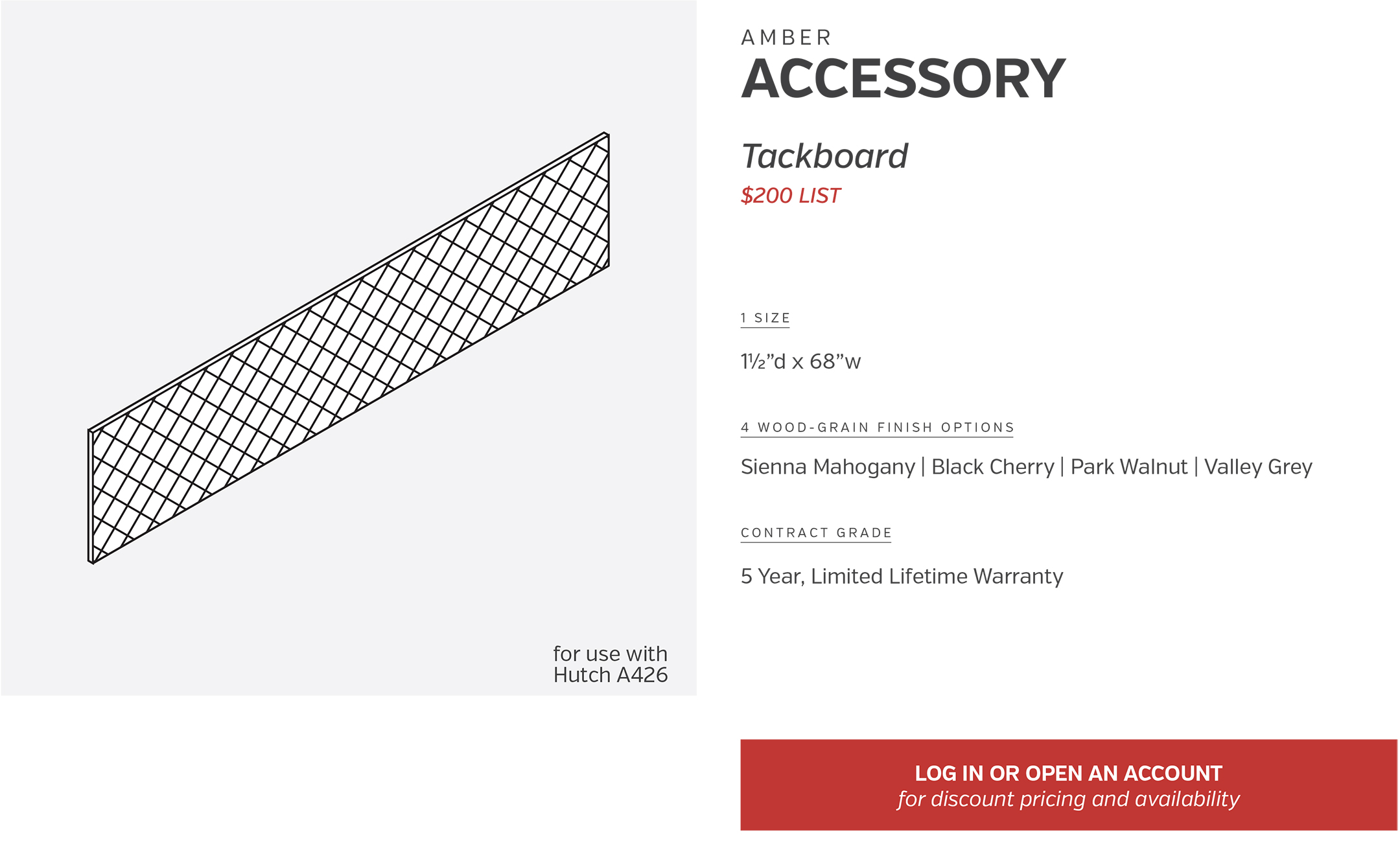 Components | Accessory Tackboard